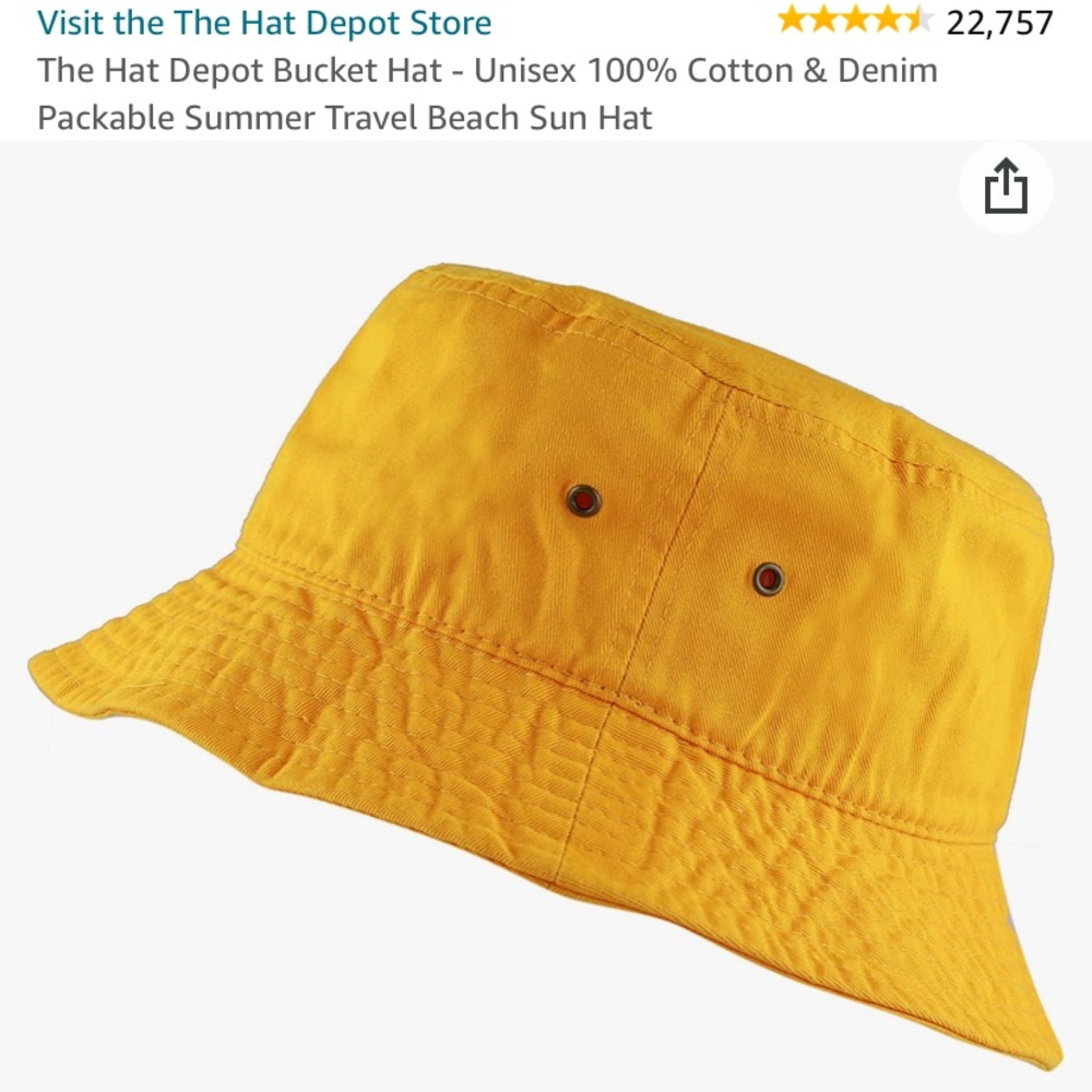 Gold Bucket Hat